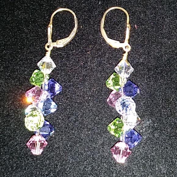 Azuli Skye Rockstar Swarovski Crystal Earrings 925 ss - Picture 3 of 6